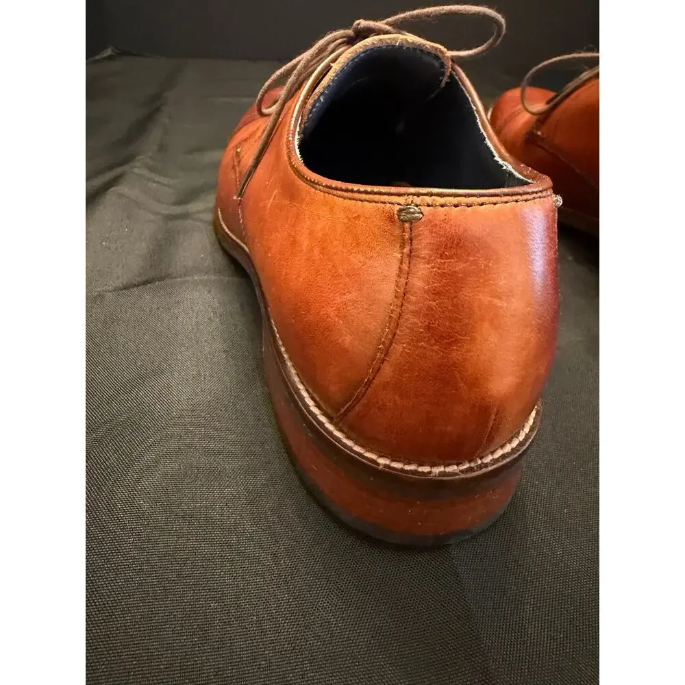 Cole Haan Men's Lenox Hill Cap Toe Dress Shoes British Tan Leather 10 Wide